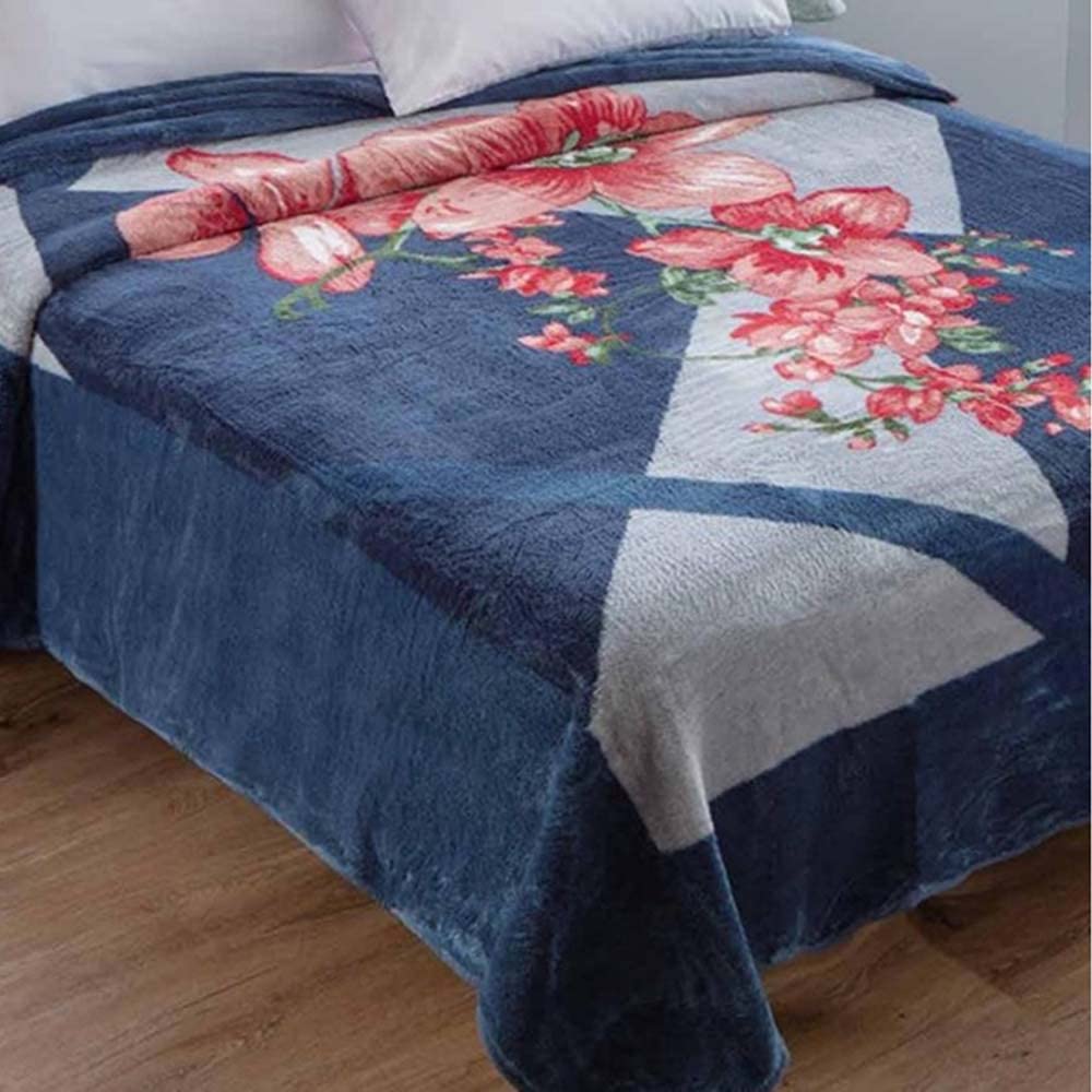 Cobertor Casal Jolitex Ternille Kyor Plus Genova 180x220m Azul